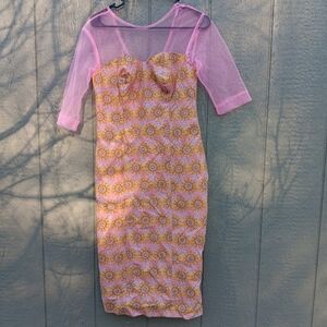 Shakara Couture Pink Midi Dress S